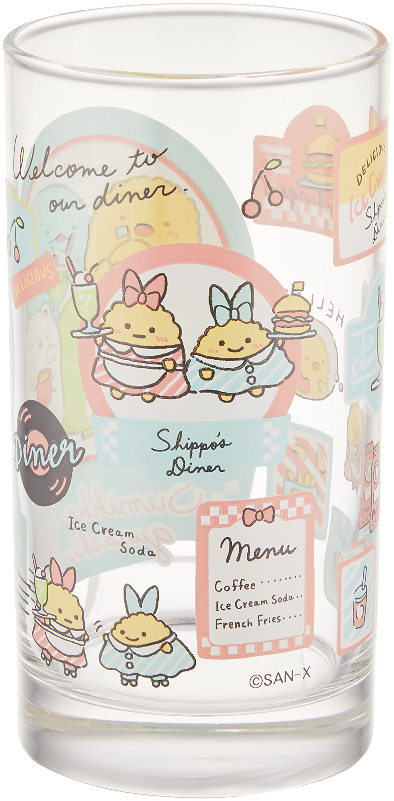 Amazon.co.jp: サンエックス すみっコぐらし しっぽずダイナー グラス